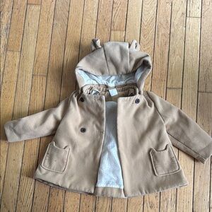 Kids Tan Hooded Jacket